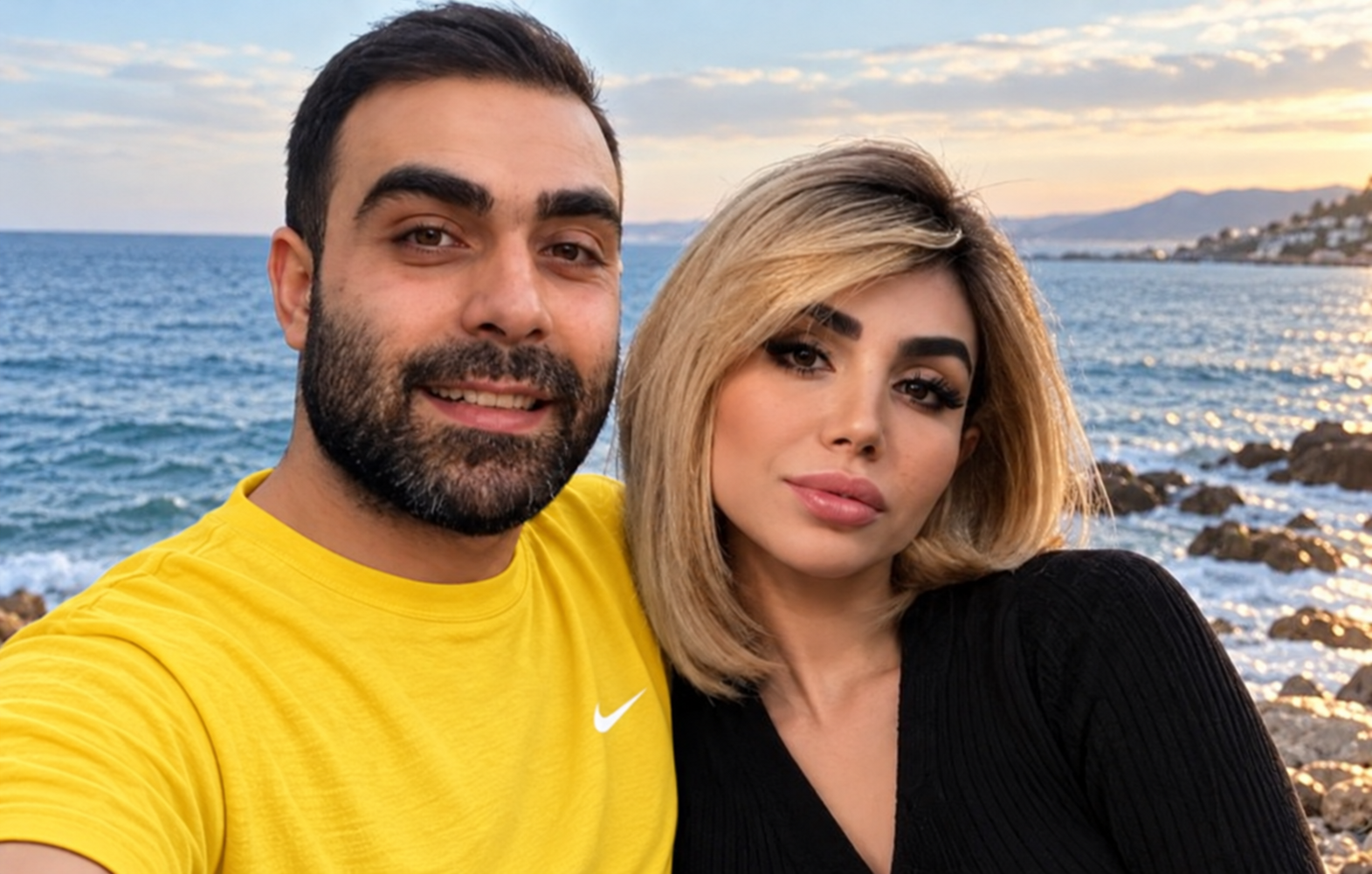 Bita Hemmati und Mohammadreza Majidi-Asl am Meer