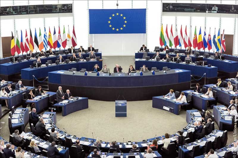 Plenarsaal des Europäischen Parlaments